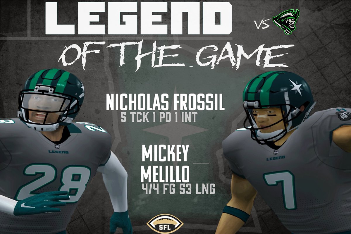 MN_Legend_SFL's tweet image. Frossil and Melillo get the game ball in our week 7 win over Queen City! 🏈 @simulationfl #Believe #GetStomped #POTG #eSports #Football #Minnesota