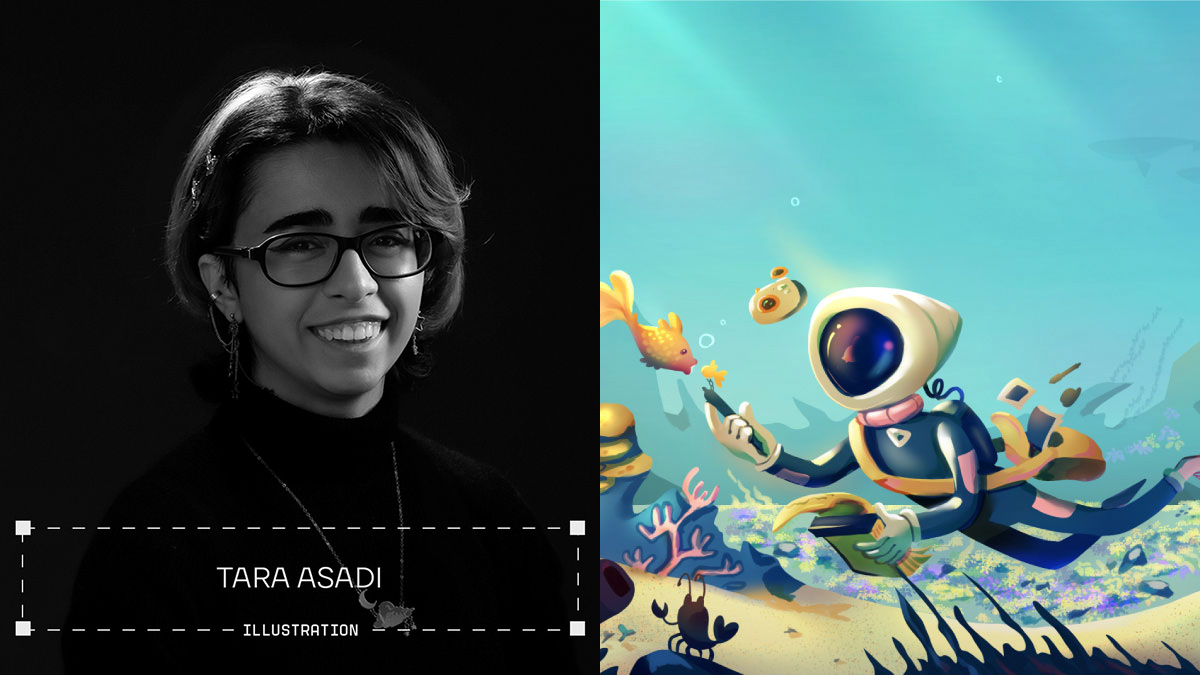 Tara (@bbt_awa) is an illustrator whose creative constellations align with concept art and world-building for games. To them, each project is a journey with the destination unfolding after each sketch.