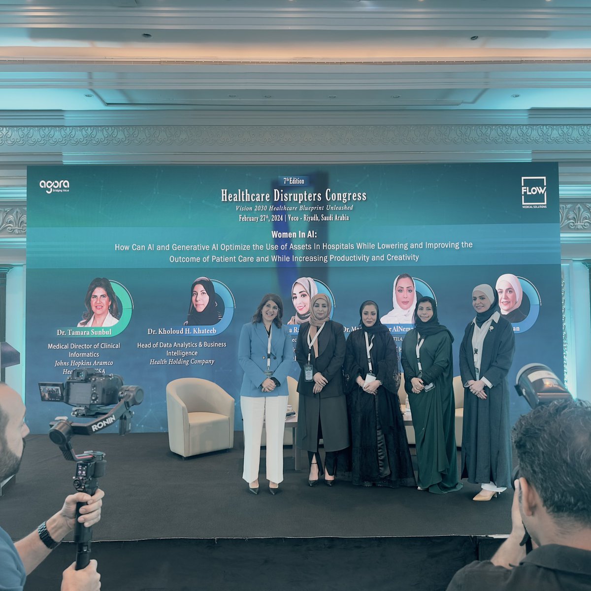 What a great conference by @AgoraGroup! 
I had the pleasure of speaking at the "7th Health care disrupters congress" in Riyadh KSA on Feb 27th @VOCO hotel Riyadh
Powerful panelists with great experience and impact. " Women in Ai panel" in MENA are trail Blazers!