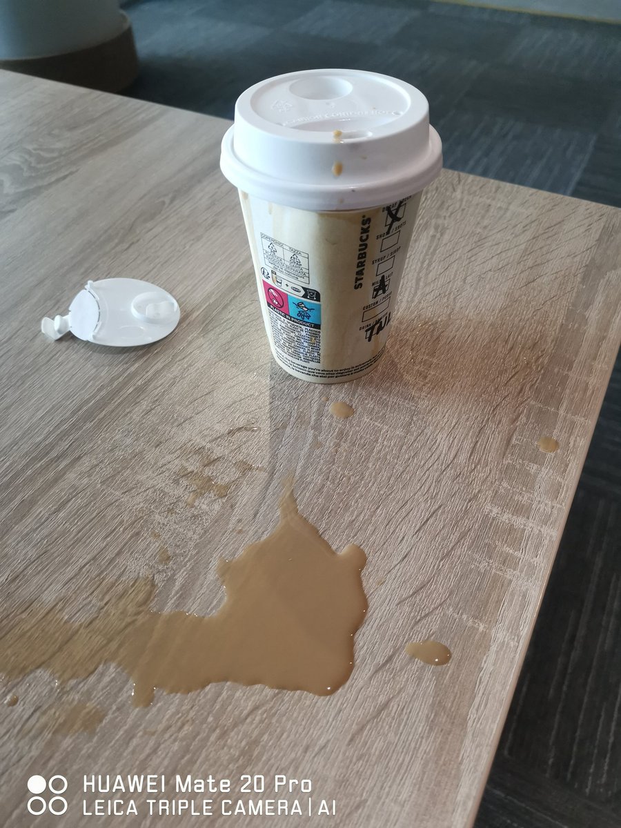 SindiM_research's tweet photo. @cb_doge @elonmusk "How do you know... I ordered a Starbucks, @Starbucks Sandton decaf almond via Uber eats on Sunday when I was at work.  For the life of me, this is how it arrived and my heart was in deep pain"- Benazir

I had no energy to fight anyone but the delivery guy recieved 0% tip. https://t.co/aLDTmi4zaI