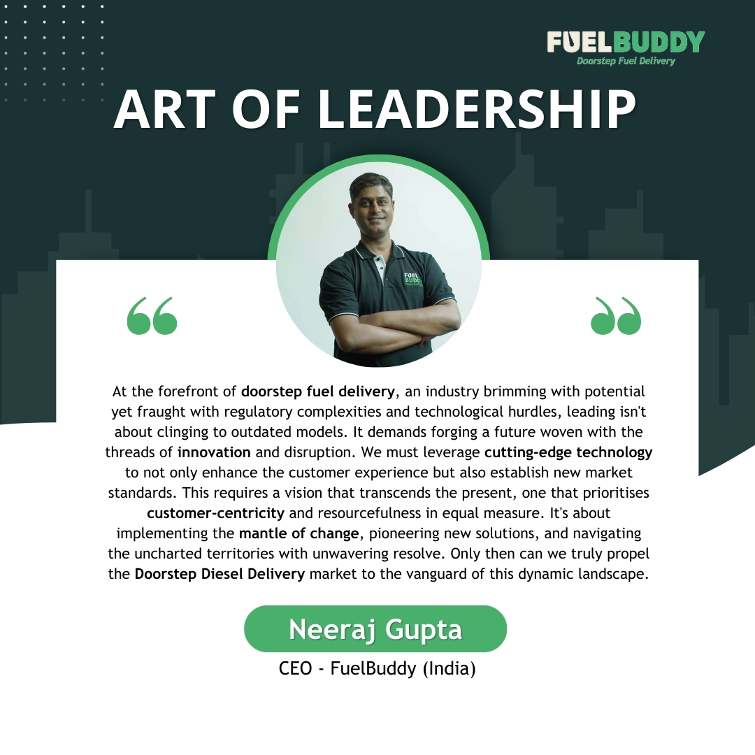FuelBuddy_india's tweet photo. What do you think the future of doorstep diesel delivery holds? Our CEO, Neeraj Gupta, shares his thoughts.

#doorstepdieseldelivery #discussion #futureoffuel #fuelbuddy https://t.co/eJ8NF1yWlp
