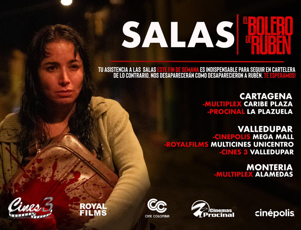 #elboleroderuben / SALAS PARA VER NUESTRA PELI