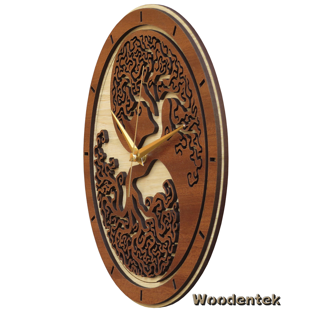 Stunning #YinYang #TreeofLife Wooden Clock. The perfect gift for lovers of meditation. #treelover� #mysecretmagicaltale #handmadeart #treeoflifetattoo - WorldwideShipping - ,etsy.com/listing/475777…