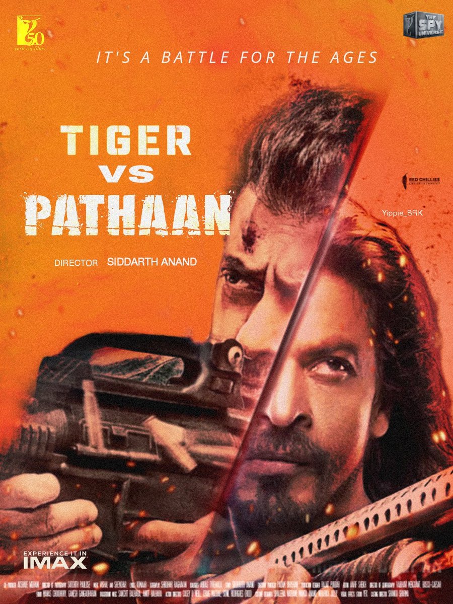 It's a Battle for the Ages! 🔥💥
TvP poster design, 
#ShahRukhKhan𓀠 
#salmankhan 
#tigervspathaan 
#Pathaan2 #pathaan 
   
     hope u like it ✌🏻