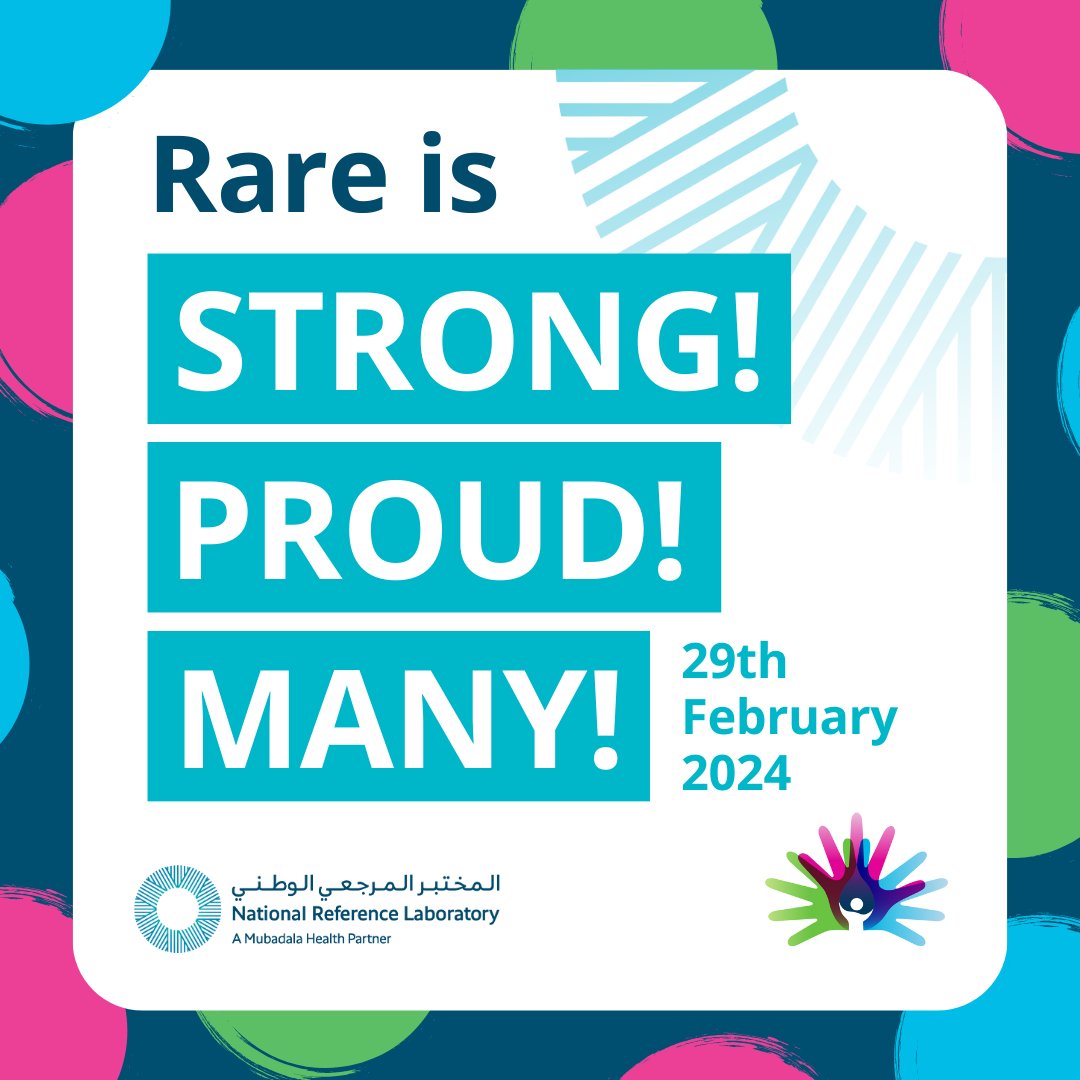 nrl_uae's tweet image. Join us in illuminating hope and unity on Rare Disease Day 2024! Together, we stand in solidarity with patients, families, and caregivers worldwide, raising awareness and advocating for those affected by rare diseases. #RareDiseaseDay #UnityInRare