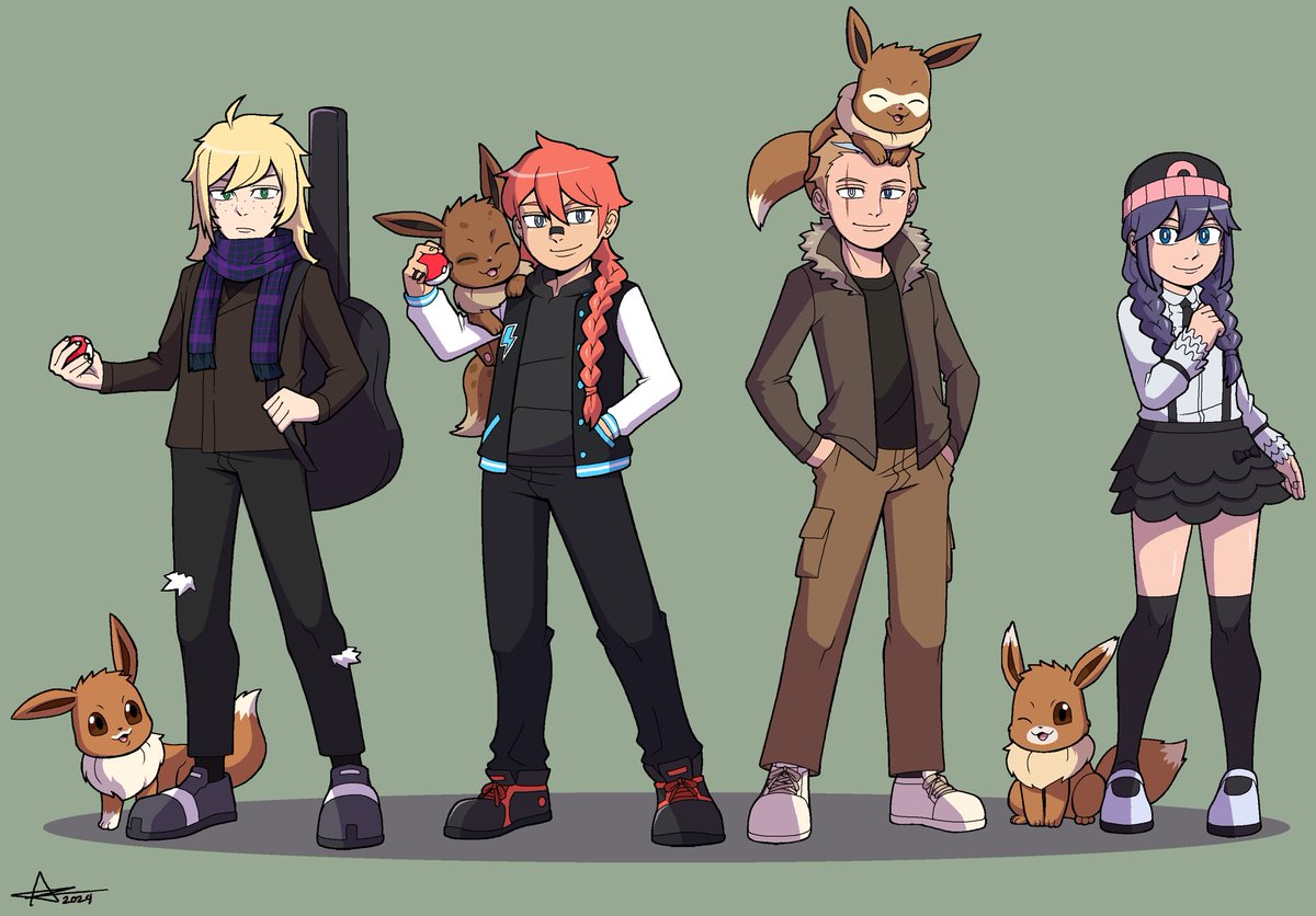 _AruChi's tweet image. A group of Eevee trainers wants to battle!

I’m open for commission, so if you wanna see you or an OC of yours as a Pokemon trainer, please DM me! thank you!! &amp;lt;3

#commission #pokemon