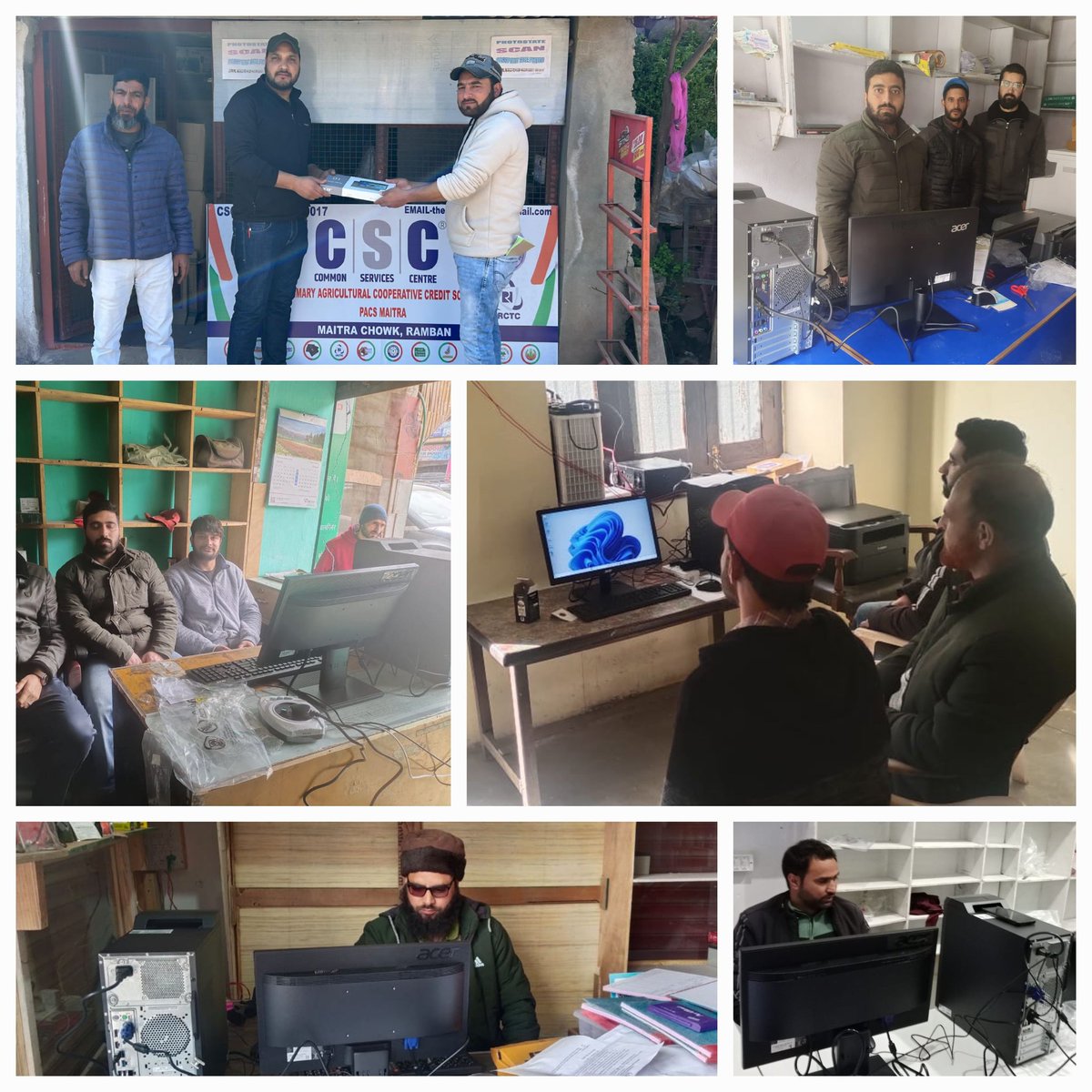 CSC made functional at seven more PACS in District Ramban now 👇 PACS Maitra , Sangaldan, MK Dalwah, Wanding , Trigam, Neel & Pogal Paristan All are requested to come & visit these centers!! Few glances 👇 @dcramban @DIPRRambandic @BaseerUlHaqIAS