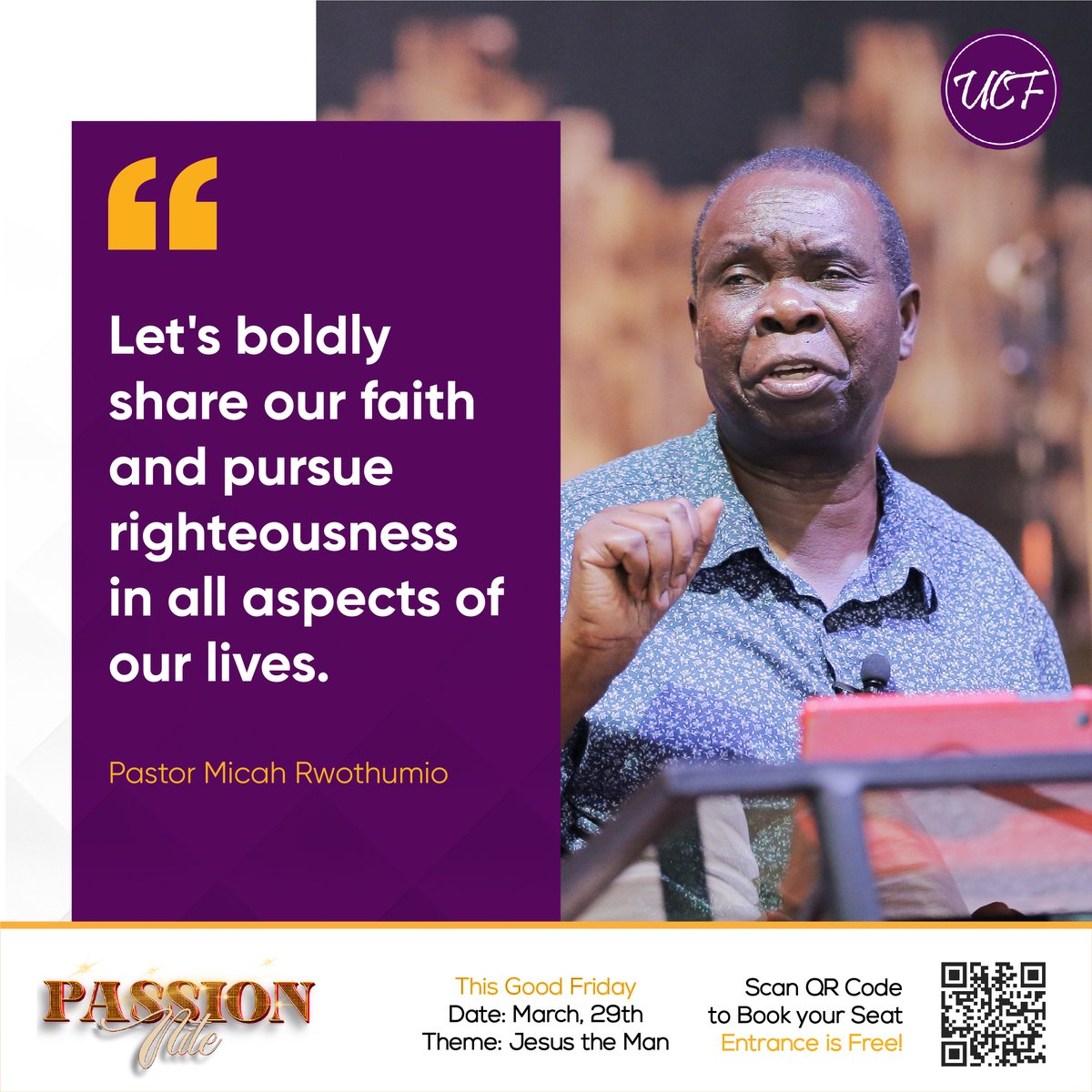 May we boldly step out in faith, sharing the message of God's love and pursuing righteousness in every area of our lives. Let's be beacons of light in a world that desperately needs to experience the transformative power of Christ. #FriendsForLife #PassionNite2024