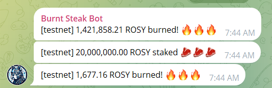 rosytoken's tweet photo. CALLING ALL ARTISTS!

We need a telegram icon for the new Burnt Steak Bot residing in the Rosy telegram.

Below is the current profile, but we need something better. 

Reply with an icon submission and if we choose yours, you'll win 500,000 $ROSY! Ends in 24 hours. https://t.co/Wzxo4xr3ru