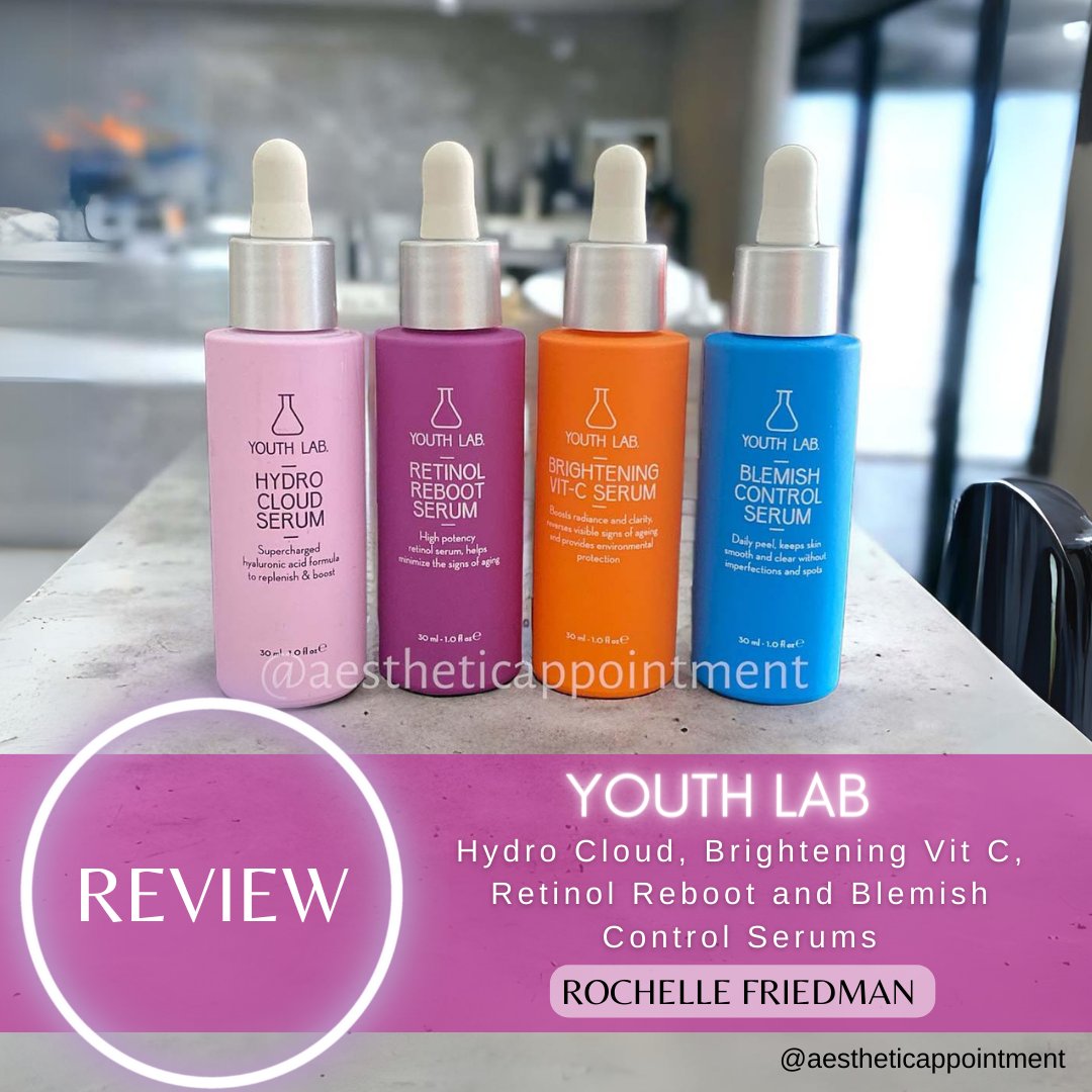 aestheticappsa's tweet photo. We tested out Youth Lab’s serums: Hydro Cloud, Brightening Vit-C, Retinol Reboot and Blemish Control serums.👇🏼
https://t.co/tObnpm1jPq
#AestheticAppointment #YouthLab #YouthLabSA #SkincareReview #VitaminCserum #Retinolserum #blemishcontrol #hyaluronicacidserum https://t.co/C4BeAKV5Ar