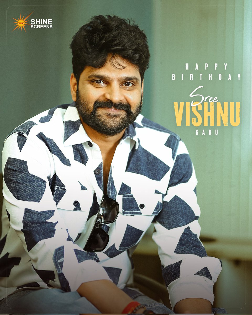 Wishing the talented actor @sreevishnuoffl Garu a veru Happy Birthday ❤‍🔥 May you be blessed with happiness, success and everything you deserve ✨ #HBDSreeVishnu