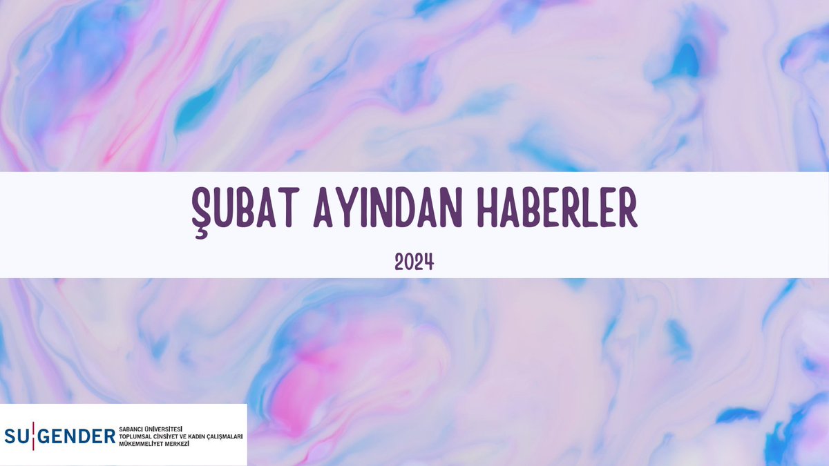 Aylık haber ve etkinliklerimizi derlediğimiz bültenin Şubat sayısı yayında. Bülteni okumak için bit.ly/SUGender_Subat… adresini ziyaret edebilirsiniz.