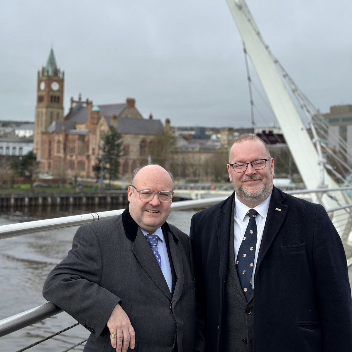 c_e_lord's tweet photo. Great couple of days in Northern Ireland accompanying @cityoflondon  @citypolicychair on his visit promoting the City’s Vision for Economic Growth. As Deputy Governor of @hon_irish I am very proud of the City’s historic and contemporary links to NI, especially Derry/Londonderry. https://t.co/RzT7CFImFP