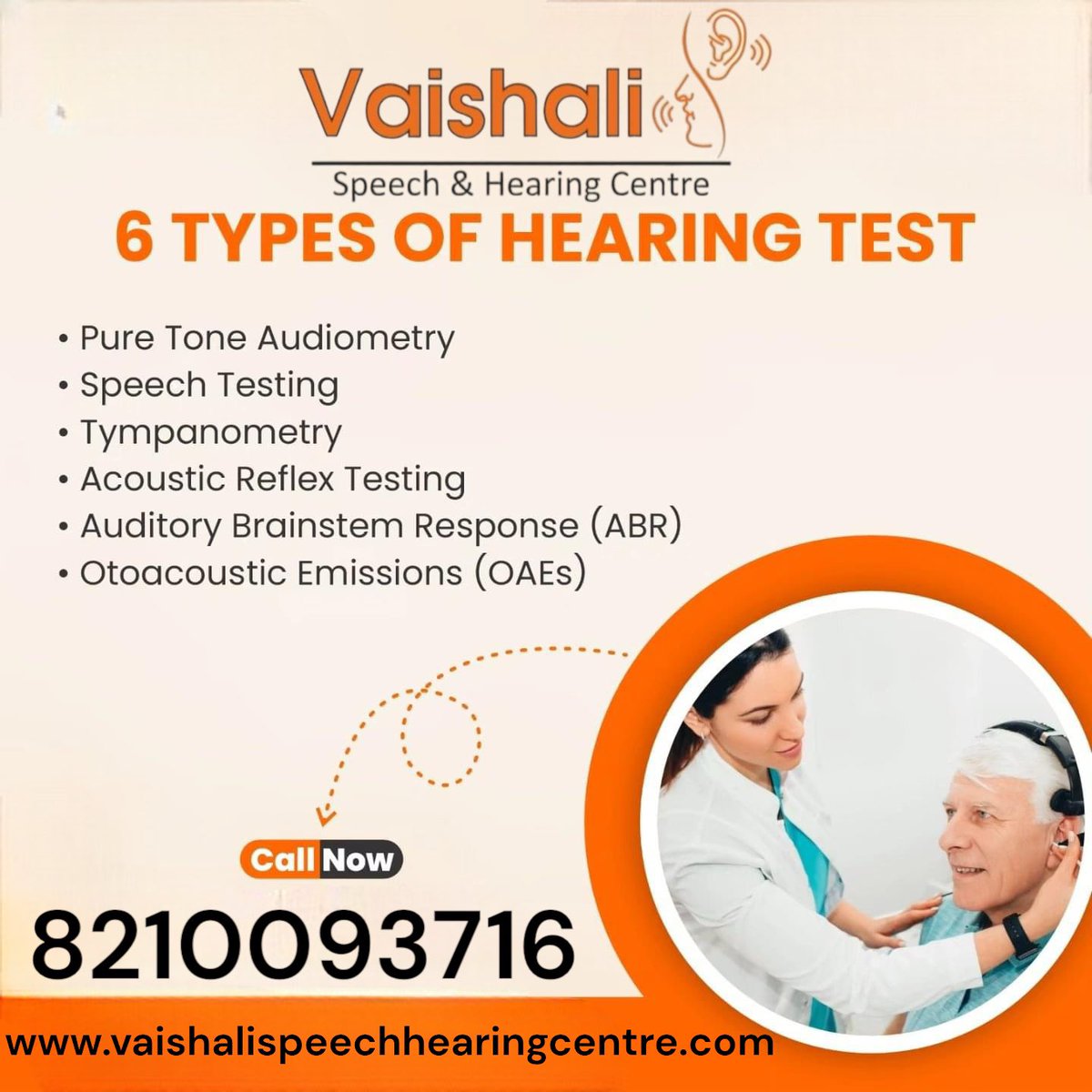 CentreVaishali's tweet photo. Explore 6 types of hearing tests:-
- Pure Tone Audiometry
- Speech Testing
- Tympanometry
- Acoustic Reflex Testing
- Auditory Brainstem Response (ABR)
- Otoacoustic Emissions (OAE)
#VaishaliHearing #HearingTests #Audiometry #SpeechTesting #Tympanometry #ABR #OAE https://t.co/dO9937QP1V