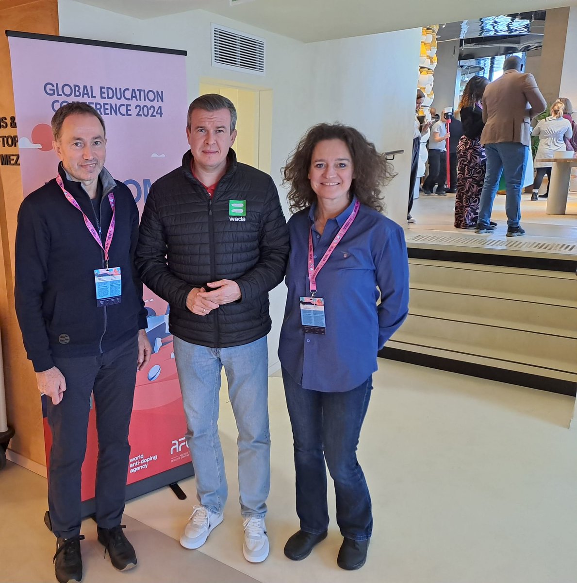 POLADA_official's tweet photo. Przedstawiciele #POLADA, Uta Kühn i Grzegorz Borkowski, obecni na Światowej Konferencji Edukacyjnej WADA 2024 @wada_ama
Francuskie Cannes gości aż 400 uczestników – ekspertów z całego świata.
#NIEdladopingu #GEC2024 #CME2024
#CEADO @CE_AntiDoping https://t.co/YRheLsej3j