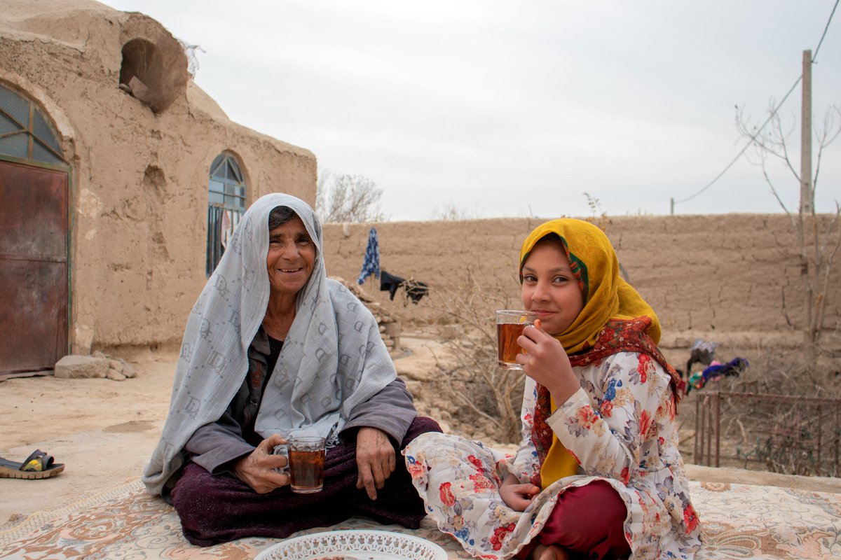 It’s teatime in Farah where 10-year-old Asema enjoys listening to her Grandma Bibi-gul's stories. With a new piped water system bringing safe water to their home, they have more time to relax because they no longer have to go far just to get water.