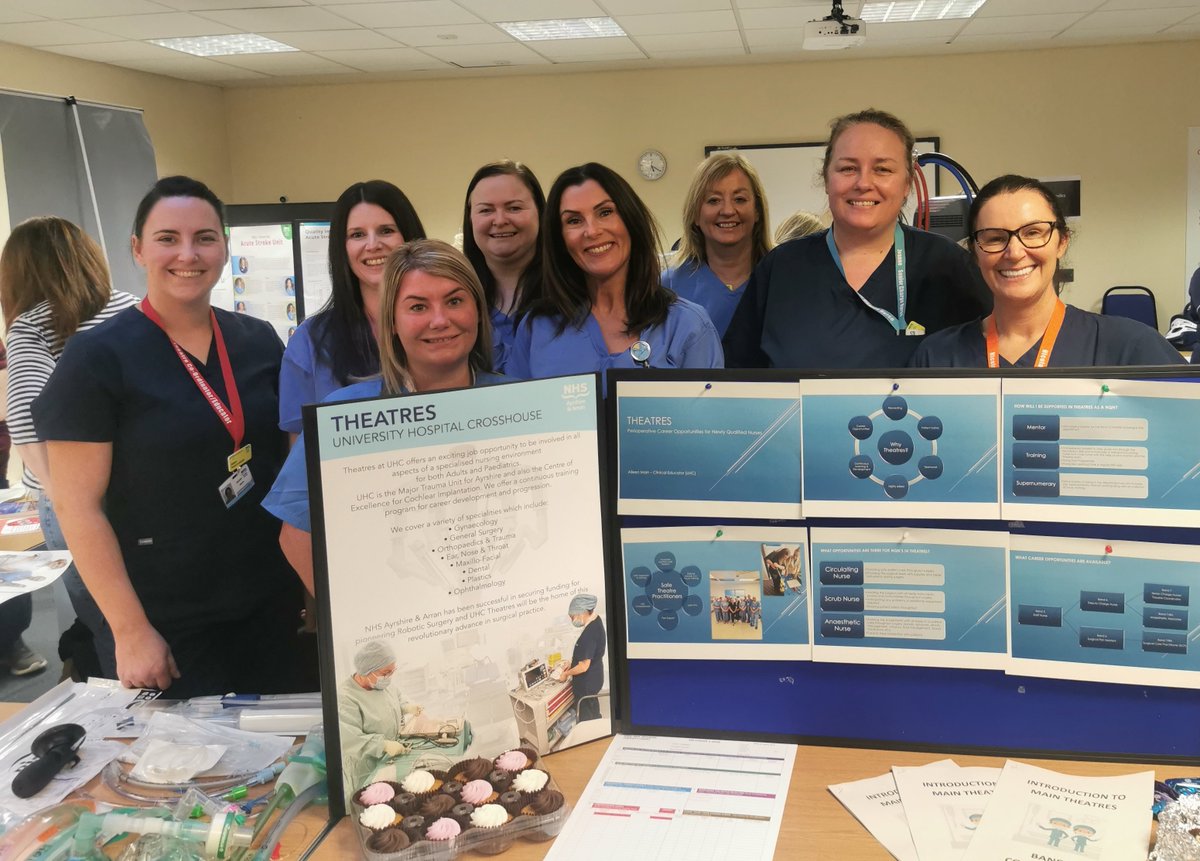 Our UHC team sharing the wide range of opportunities for NQNs. It's wonderful to hear the enthusiasm and joy for their areas & I was equally excited to chat to some of our nurses of the future and can't wait to welcome them to @NHSaaa @CRuthMcM @Jennypenny2006 @CameronASharkey