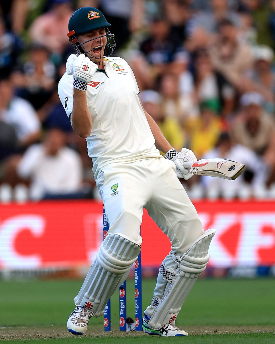 ICC's tweet image. A 💯 under pressure!

A brilliant century from Cameron Green 👏

#NZvAUS | #WTC25