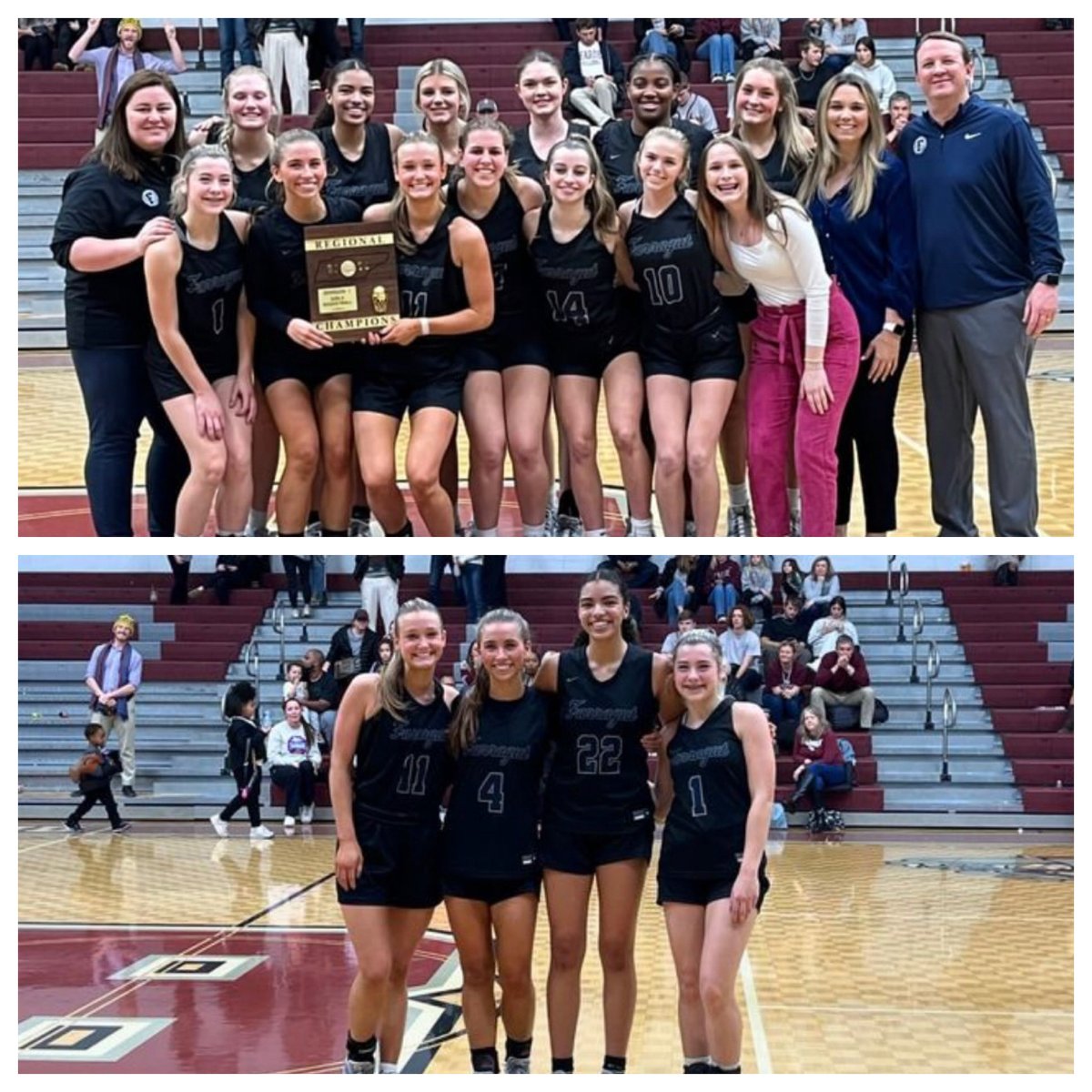 Introducing the 2024 Region 2-4A Girls Basketball Champions —
THE FARRAGUT LADY ADMIRALS!  🥇⚓️🏀
56-49 Winners over Bearden Tonight!
___
Lady Admirals All-Tournament Members:
KJ McNEALY (MVP)
MYA JOHNSTON 
ANNIE PRIEST 
JACI NEUBERT 
⁦<a href="/5StarPreps/">5Star Preps</a>⁩ ⁦<a href="/prepxtra/">PrepXtra</a>⁩
