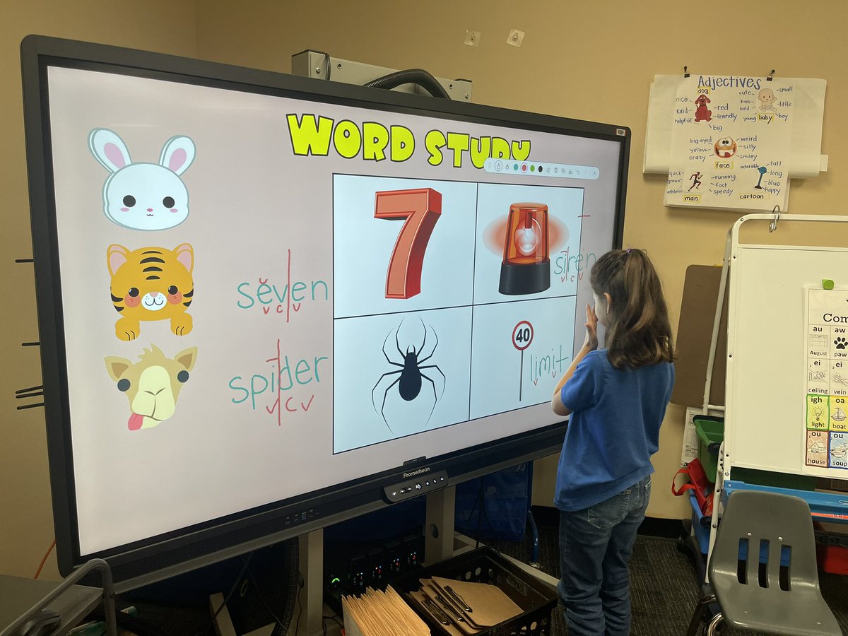 missromansclass's tweet photo. Have I mentioned how much I love our new Promethean panels? @CFISDPK1 #firstgrade #scienceofreading #prometheanpanel https://t.co/Lo4jWIxeyj