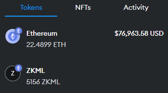 kktapper's tweet image. claimed $zKML revenue share