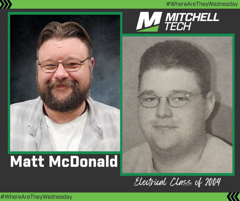 Matthew McDonald (#MTCElectrical ’04), co-owner of Anco, a South Dakota utility and communications installation contractor, says his time at Mitchell Tech “put me a step ahead of everybody else.” #BeTheBest #MitchellTech #WhereAreTheyWednesday