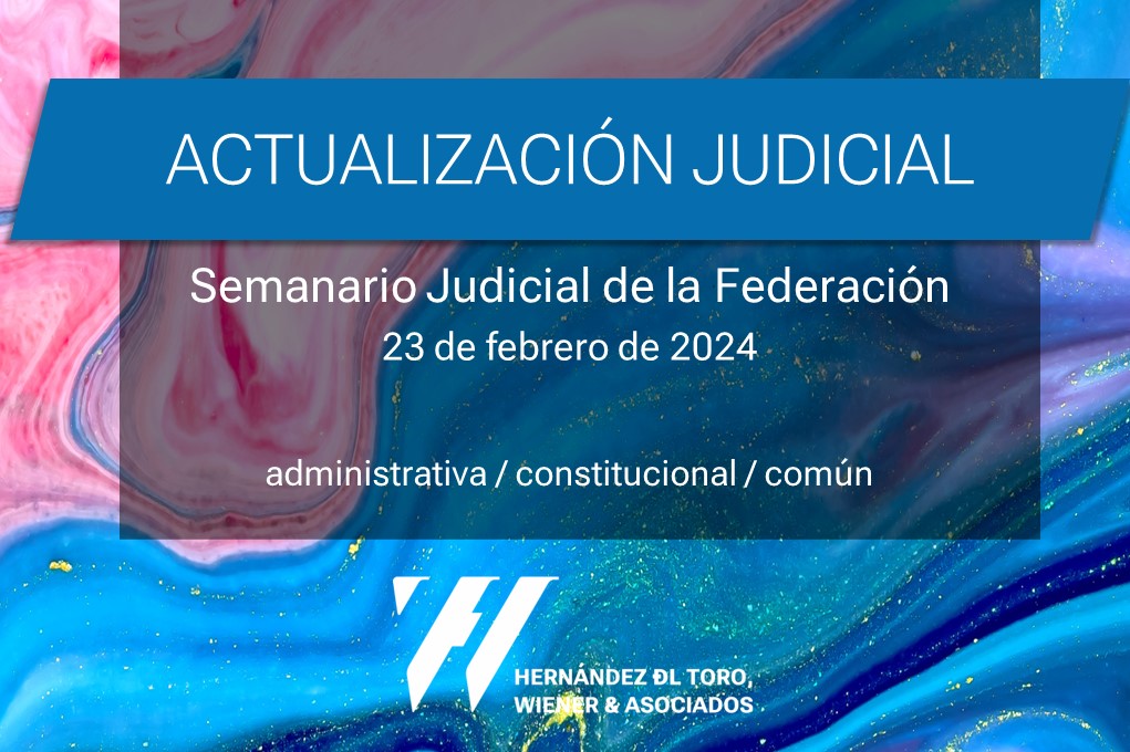 HDTWmx's tweet photo. Semanario Judicial de la Federación de fecha 23 de febrero de 2024, para abrir el documento da clic en este link: https://t.co/il0t7Svs2I
No olvides navegar en nuestro sitio web: https://t.co/Z3ZY9mXNAE
#HDTW
#DerechoFiscal
#DerechoAdministrativo https://t.co/EtLGlLkaAL