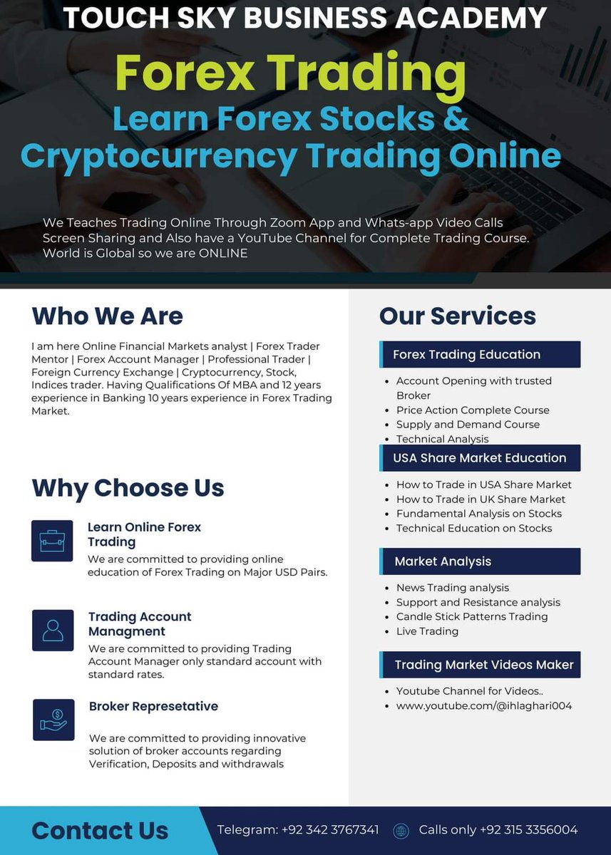 Learn Forex stocks and Cryptocurrency Trading with Touch Sky Business Academy

#forextrading #forex #stocksmarketforbeginners #cryptocurrency #tradingstrategy #onlinetrading #business #ZoomClasses #tradingclasses