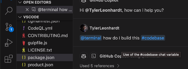 I always enjoy seeing your name popup in my editor <a href="/TylerLeonhardt/">Tyler Leonhardt - @code</a>