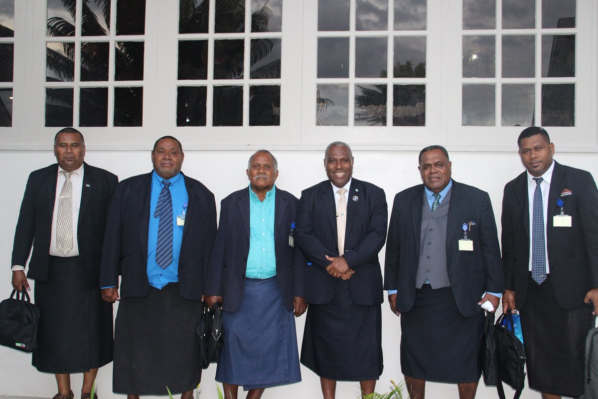 officeoftheatto's tweet photo. PM Hon Sitiveni Rabuka emphasized unity and inclusive leadership while opening the Great Council of Chiefs Meeting at Lagoon Resort in Pacific Harbour yesterday.  
The Attorney General Hon Siromi Turaga and the Solicitor- General Mr Ropate Green were amongst the dignitaries. https://t.co/eGNTsw4Ucn