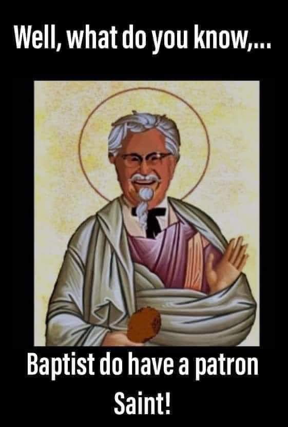 Well we do eat a lot of fried chicken.