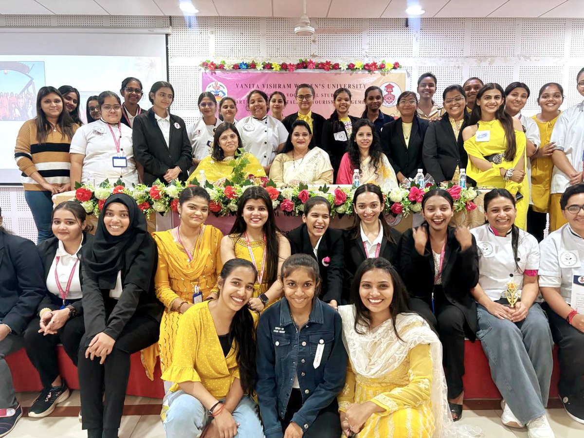 Miss Chef, 2024: HTM, SVS, VVWU

On the occasion of Vasant Panchmi, the Department of Hospitality and Tourism Management, School of Vocational Studies, Vanita Vishram Women’s University has organized Miss Chef 2024 competition on 14th and 15th February, 2024.