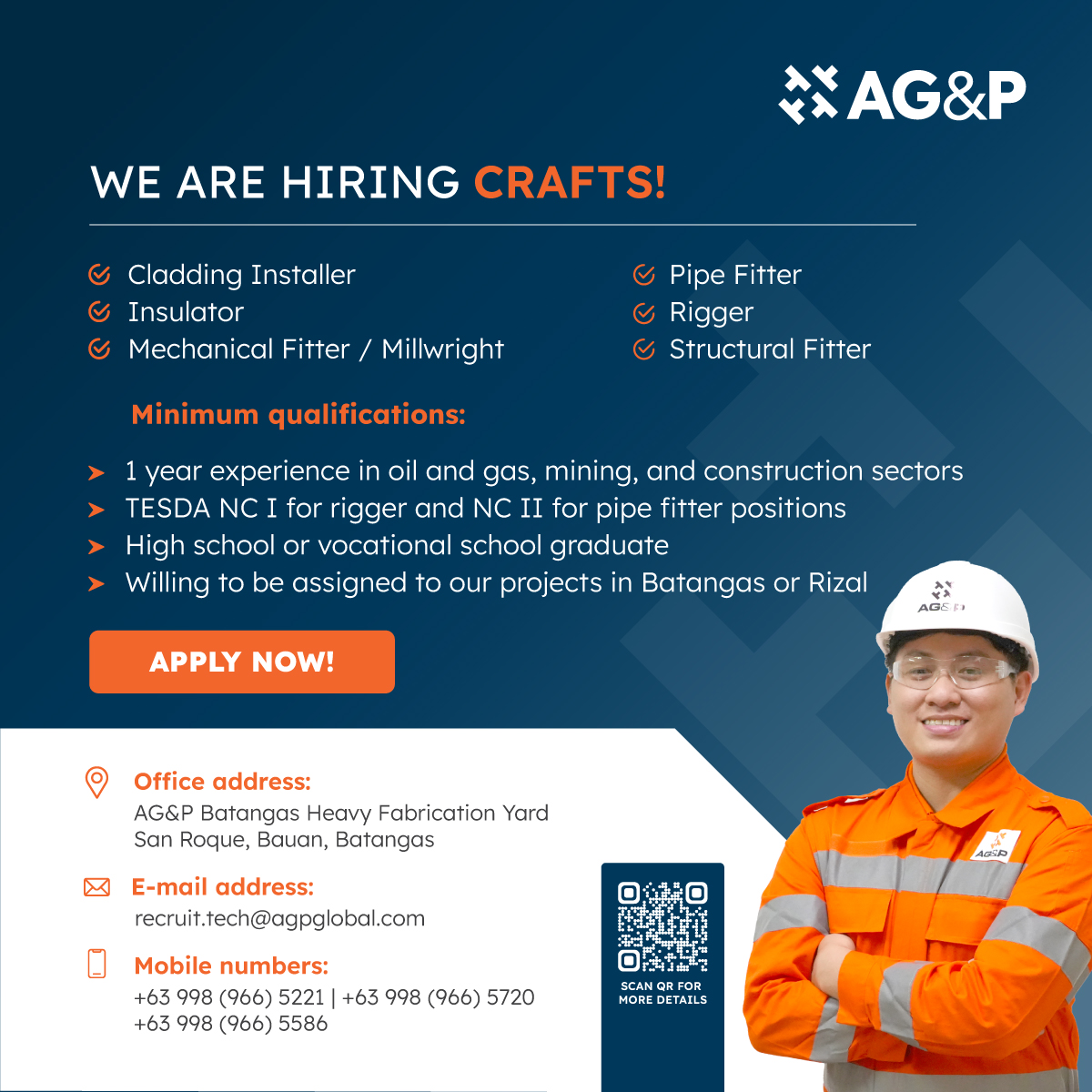 agptoyou's tweet photo. #HappeningNow AG&amp;P local recruitment activity in coordination with PESO-Pililla, Rizal

We are currently hiring crafts and professionals.
If you are driven, hardworking with an entrepreneurial mindset and want to make a difference, join us now!

#AGreatPlace #AngGalingngPinoy https://t.co/DkYrwXiJfZ