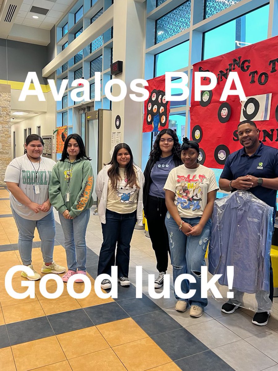 Rose M. Avalos P-TECH School (@avalosptech) on Twitter photo Good luck 🍀to our awesome team competing at the Business Professionals of America state conference! 🌟 Bring your A-game and show them what you're made of!
#BPA
#StateConference
<a href="/drgoffney/">Dr. LaTonya M. Goffney</a> Good luck 🍀to our awesome team competing at the Business Professionals of America state conference! 🌟 Bring your A-game and show them what you're made of!
#BPA
#StateConference
<a href="/drgoffney/">Dr. LaTonya M. Goffney</a>