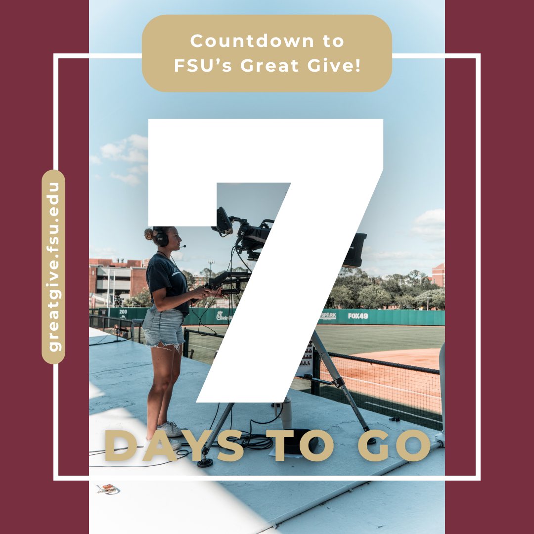 FSUSemPro's tweet image. Mark your calendars for March 6th! 🗓️ You can show your support for Seminole Productions and other university funding initiatives by donating during the annual @FSUGreatGive!

The link to our campaign can be found in our bio!

#fsusempro #greatgive #fsugreatgive