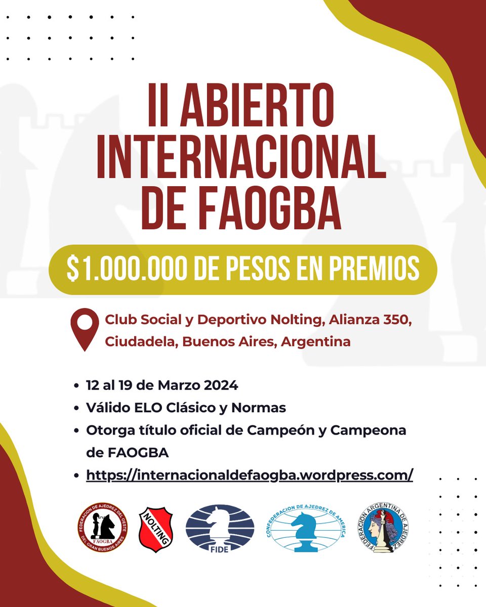 FAOGBA Ajedrez tweet media