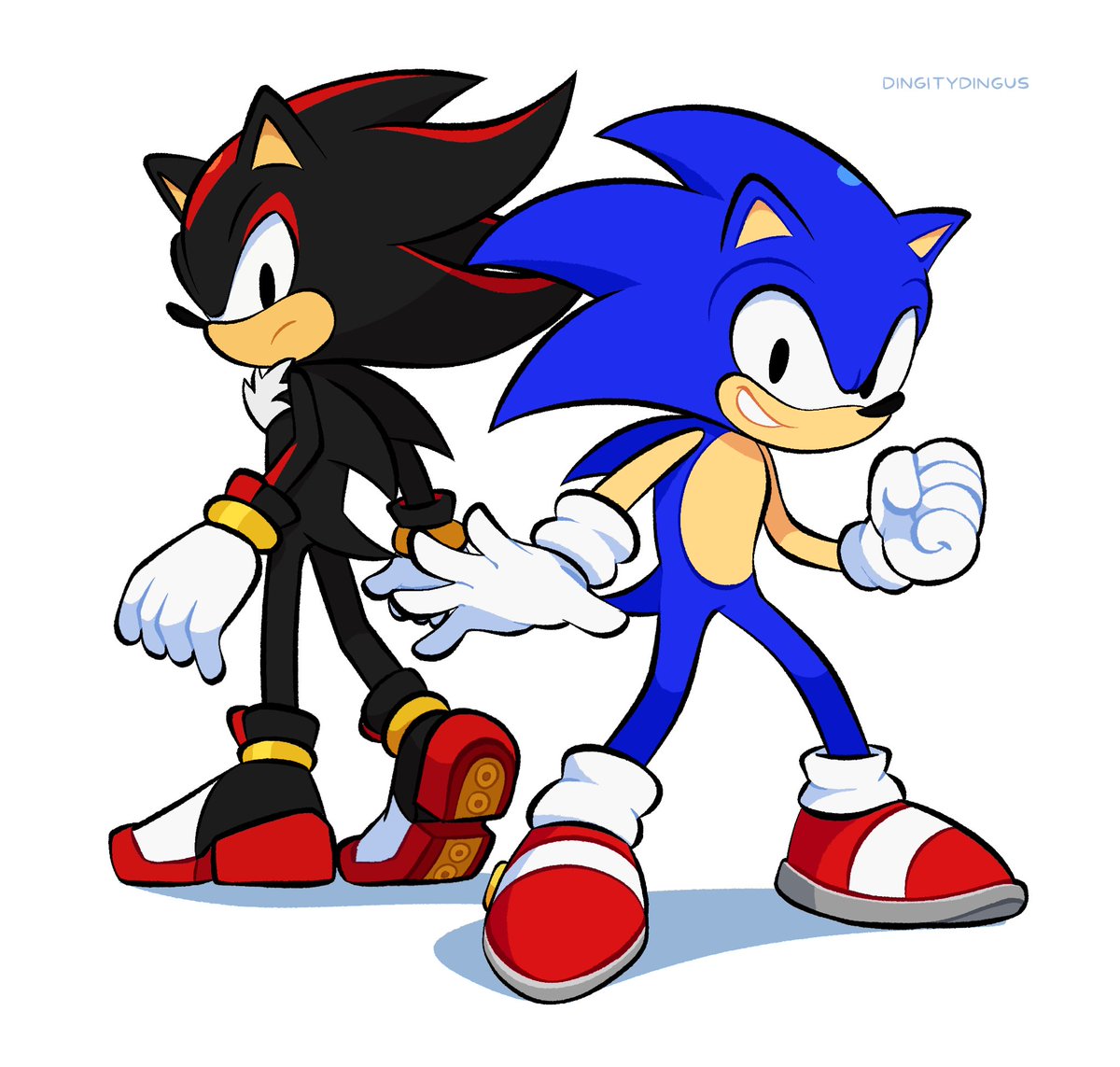 シャドウ・ザ・ヘッジホッグ ,ソニック 「Sonic X Shadow hype#SonicGenerations #Se」|Vinny 🌟のイラスト