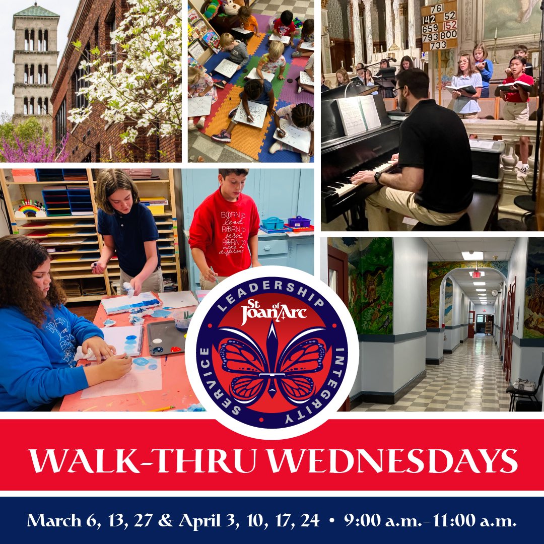 Our favorite Wednesdays are back! Join us for a tour and learn more about our amazing school! sjoa.org/walk-thru-wedn…