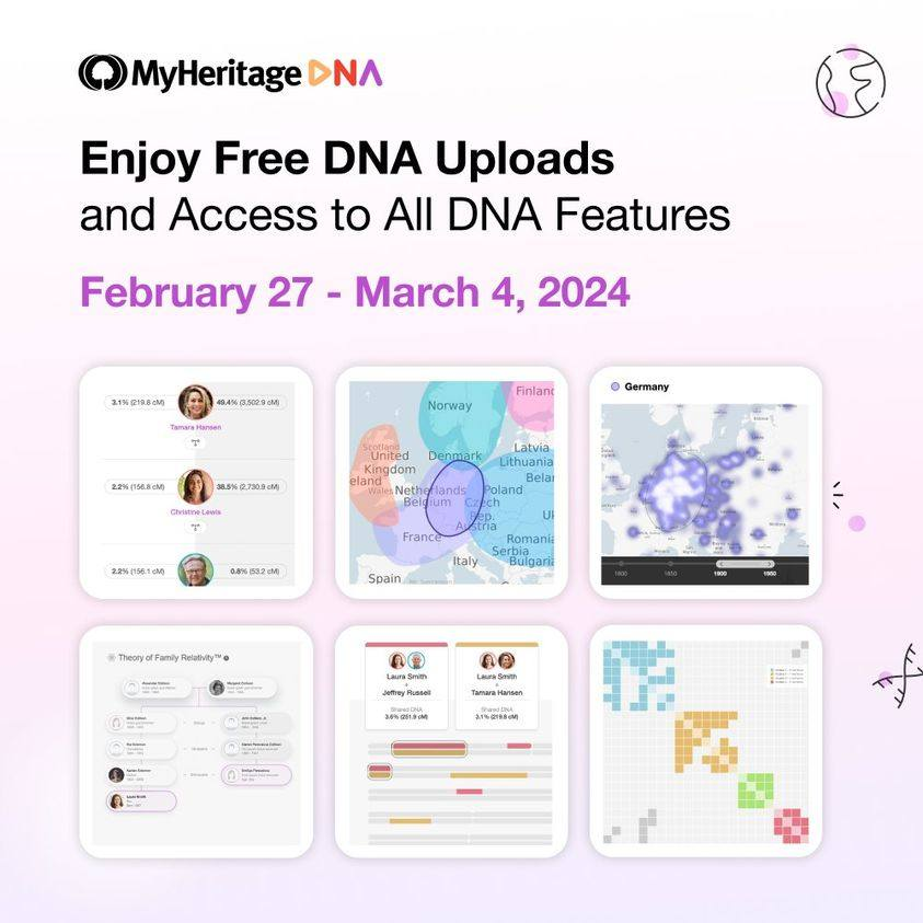 rmbeckman's tweet photo. Take advantage of this offer and the wonderful DNA tools at MyHeritage.  #DNA https://t.co/BXLTvi6Xjw