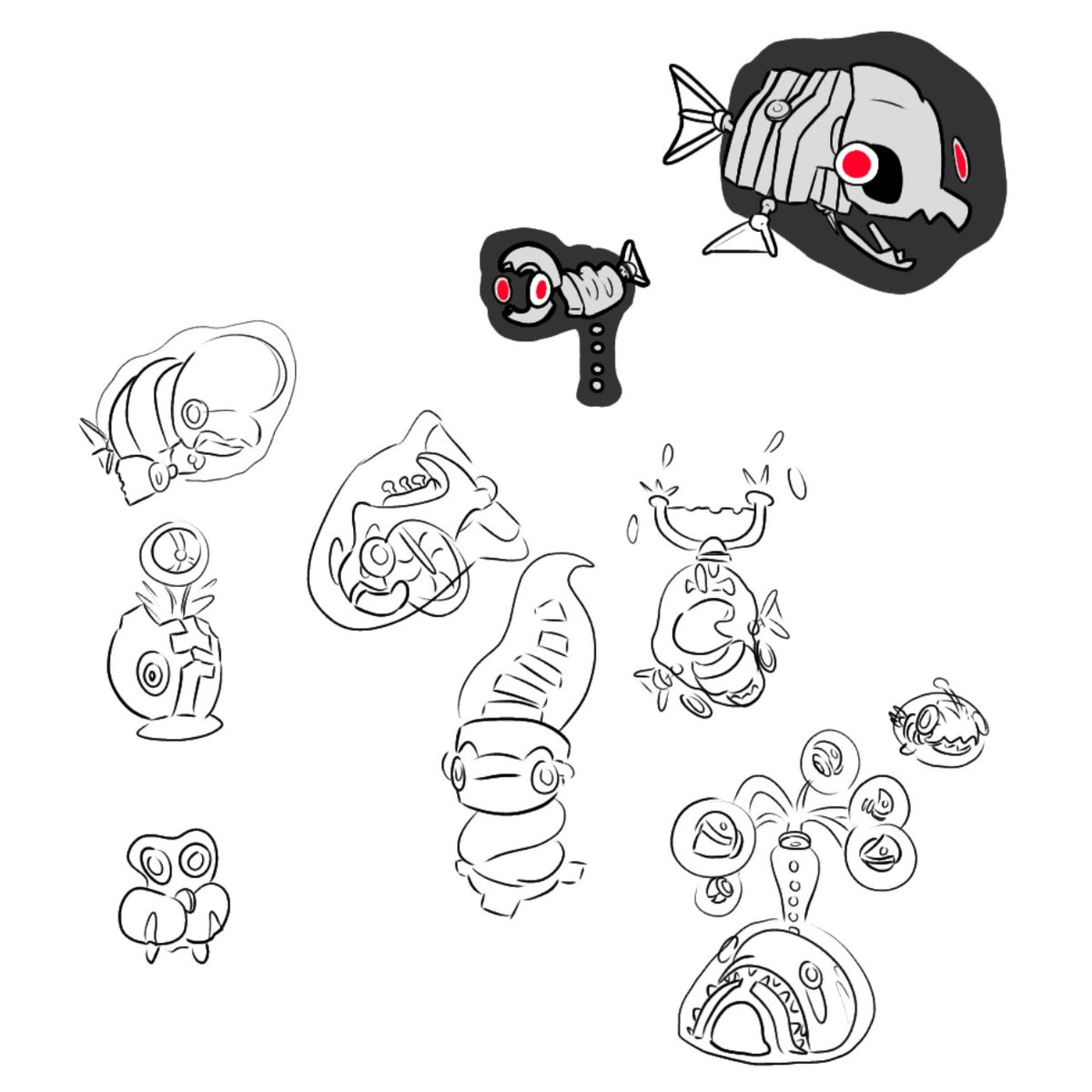 HaloTheJester's tweet photo. #Splatoon3 #splatoonart #Splatoonfanart #art #SideOrder #SideOrderSpoilers
Just realized that I never posted these doodles (second image is of spoilers) https://t.co/kp0WdC48HU