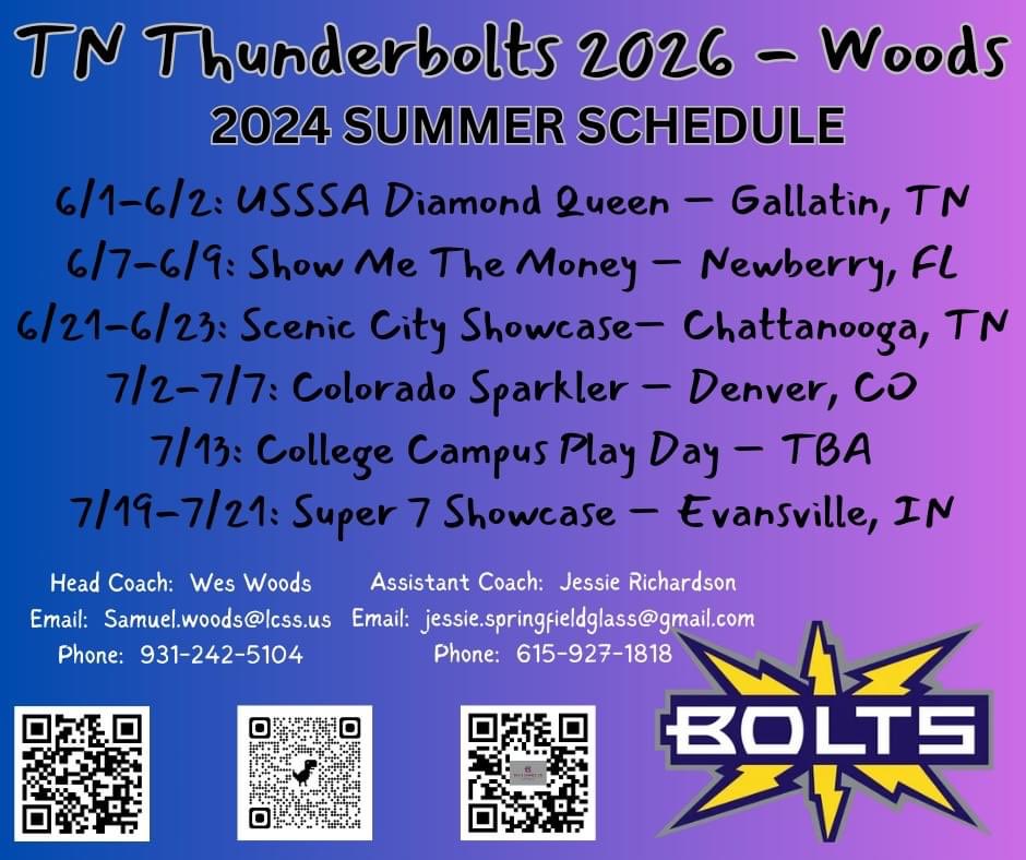 Finally getting to post our schedule…proud of this schedule and the commitment our players/parents have made to put our girls in positions to play the best in the country