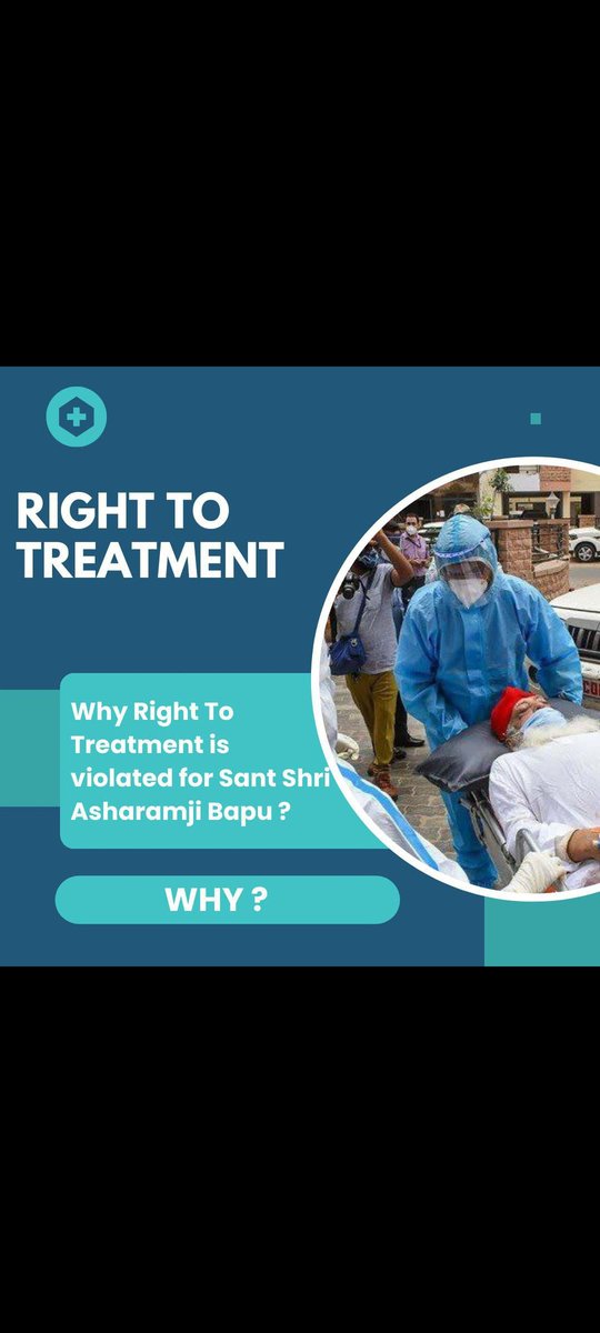 akm_anism's tweet photo. Right to treatment is fundamental right. Sant Shri Asharamji Bapu should be given immediate Medical bail for getting Ayurvedic treatment as His condition is critical 
#SaintDeserveCare https://t.co/hSH1RvRL8B