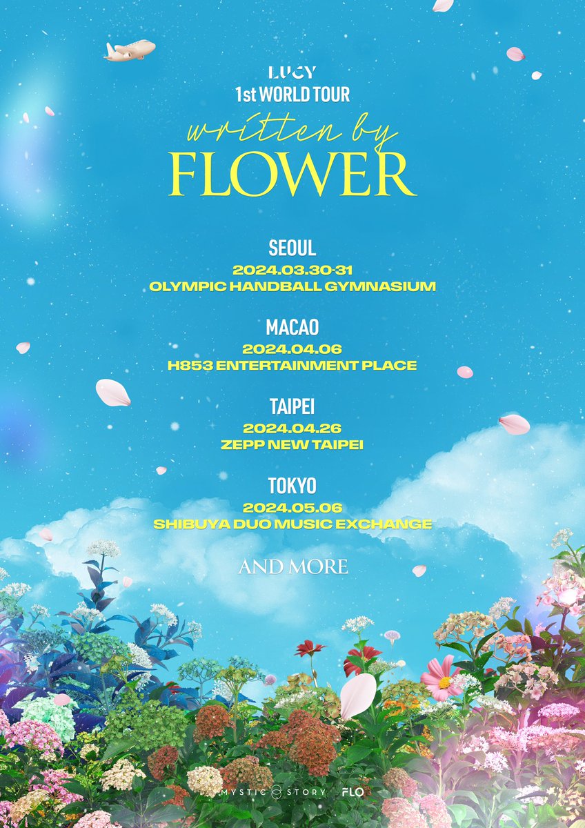 BANDLUCY_mystic's tweet photo. [#LUCY] 1st WORLD TOUR <written by FLOWER>

🌷 #SEOUL
2024.03.30 (SAT)
2024.03.31 (SUN)
@ Olympic Handball Gymnasium

🌷#MACAO
2024.04.06 (SAT)
@ H853 Entertainment Place

🌷#TAIPEI
2024.04.26 (FRI)
@ Zepp New Taipei

🌷#TOKYO
2024.05.06 (MON)
@ Shibuya Duo Music Exchange

And More

#루시 #written_by_FLOWER 
#신예찬 #최상엽 #조원상 #신광일
