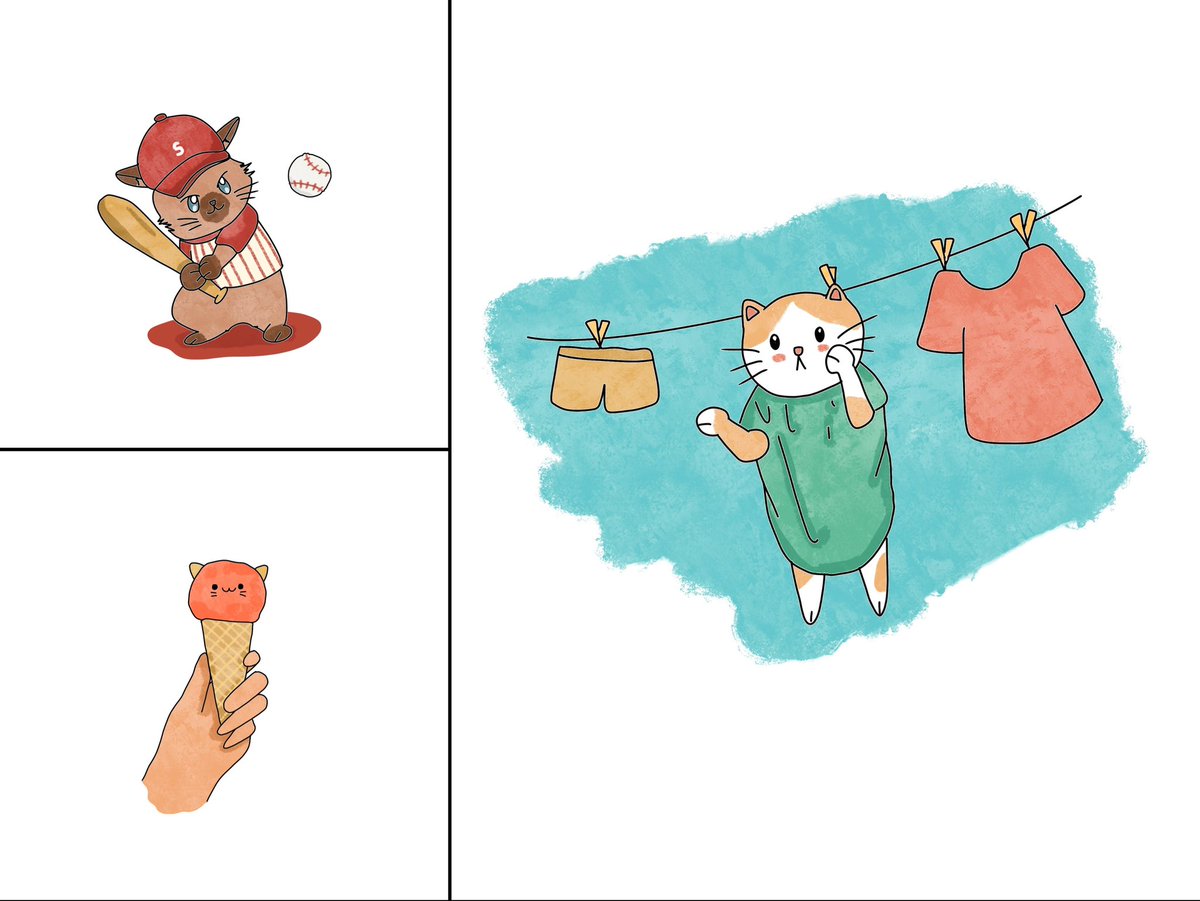 Gm :)) Thursday 🍑
Hope you have a lucky day 🥰

Doodle cat
💛 0.1-0.2 sol | link below