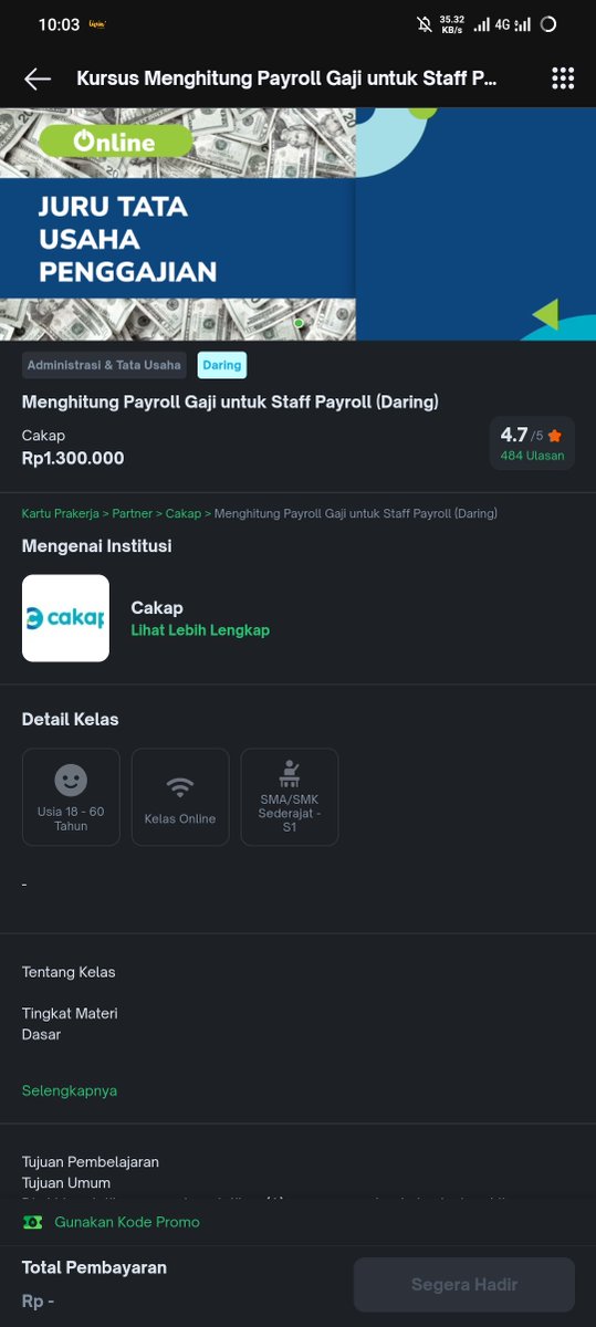 geonhook's tweet photo. @TokopediaCare mint aku maw beli pelatihan prakerja. Di web prakerja udah available, tapi di tokped ko belom ya? 🤔 https://t.co/X9rziXWwPl