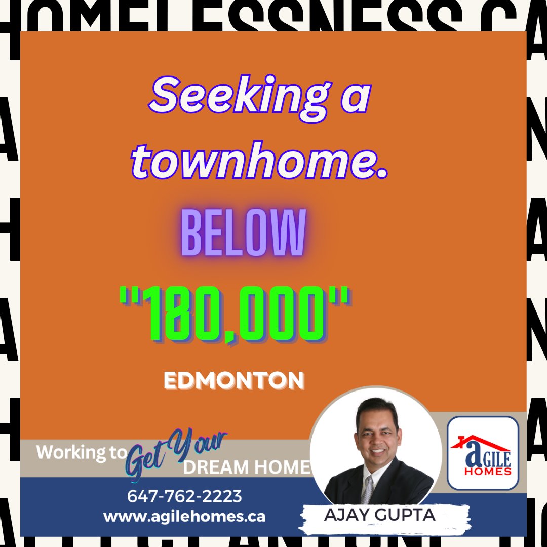 AgileAjayGupta's tweet photo. If you are looking for a townhouse in your budget and that is below 180,000....yes you can get it now ..
Call us 647 762 2223
#newhomeconstruction https://t.co/h5h0KwTmae
