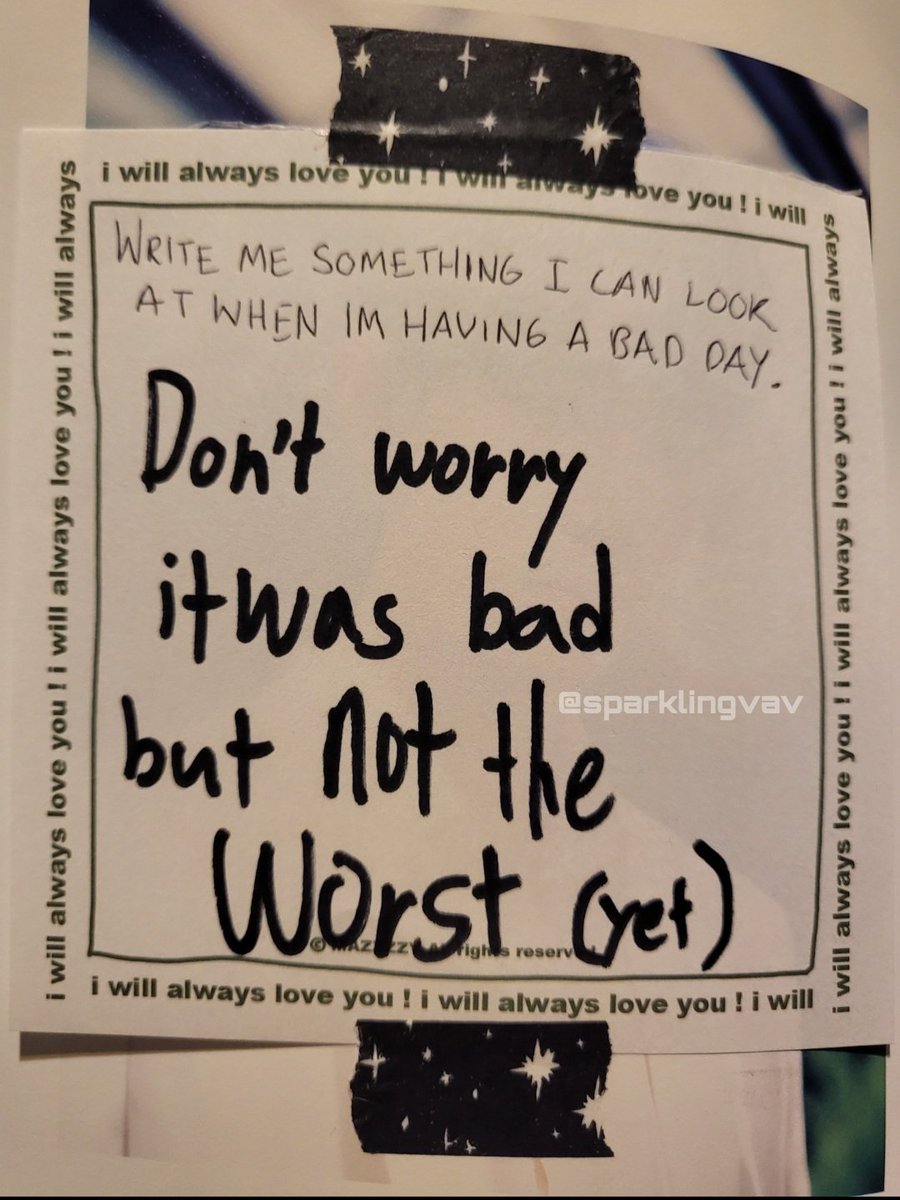 sunstrdust's tweet photo. pulling out my message from Lou to share with yall since we're having a bad day 😔 https://t.co/cPtjay1s15