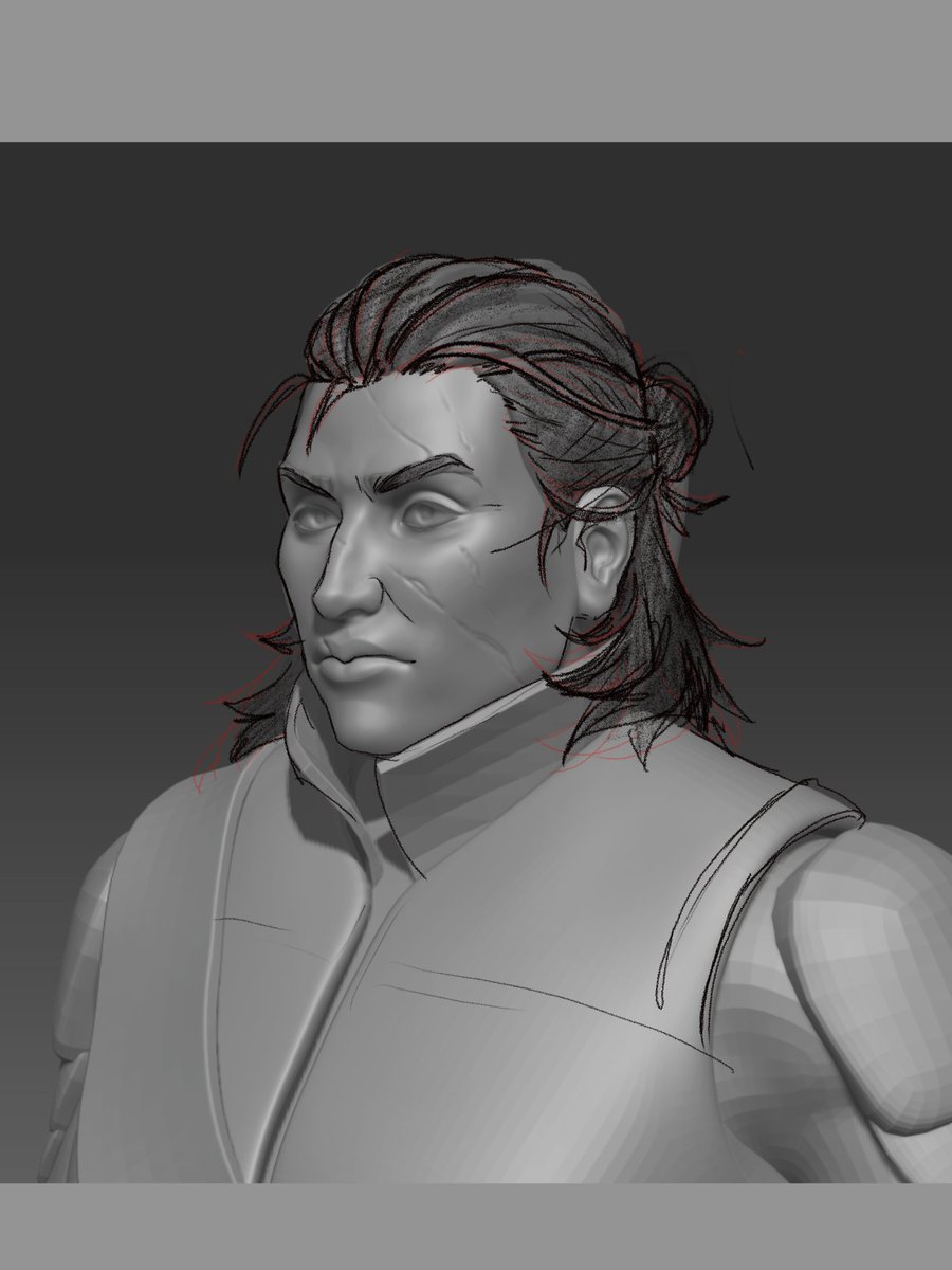jesshopkins's tweet photo. I've had a bit more free time lately SO I'm making art for fun (and portfolio) again, starting with a bear school WitcherLass! She's gonna be beefy >:) https://t.co/B2SvWpv7F9