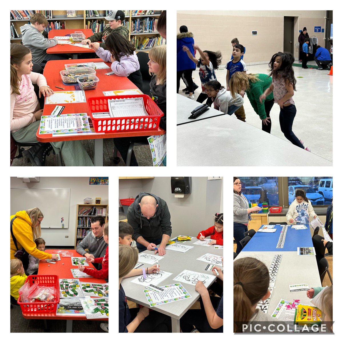 Leap Into Math &amp; PE Night <a href="/D123Hannum/">D123 Hannum</a> Look who hopped in…