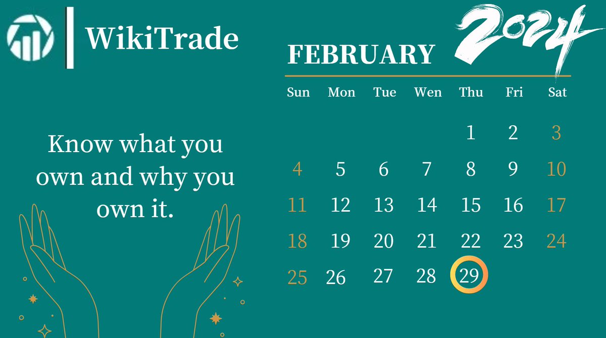 👑 ‘Know what you own and why you own it.'

#WikiTrade #forex #forextrading #tradingforex #mt4 #metatrader4 #mt4trading #demoaccount #demotrading  #tradingapp #tradingplatform #tradingmarket #forextips #financialquotes #smarttrading #financialtools